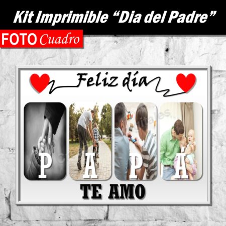 Foto cuadro Personalizado e imprimible "Dia del Padre".
