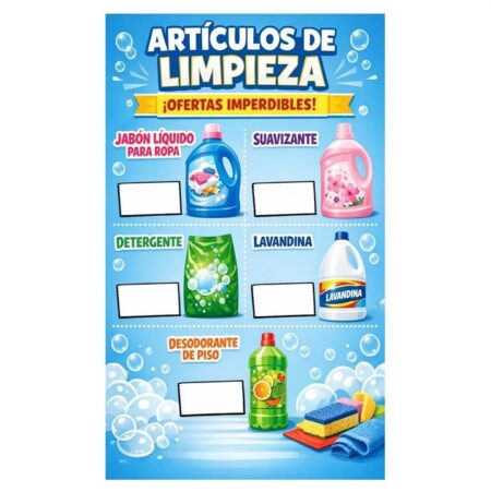 Banners Publicitarios con o sin precios en lona.